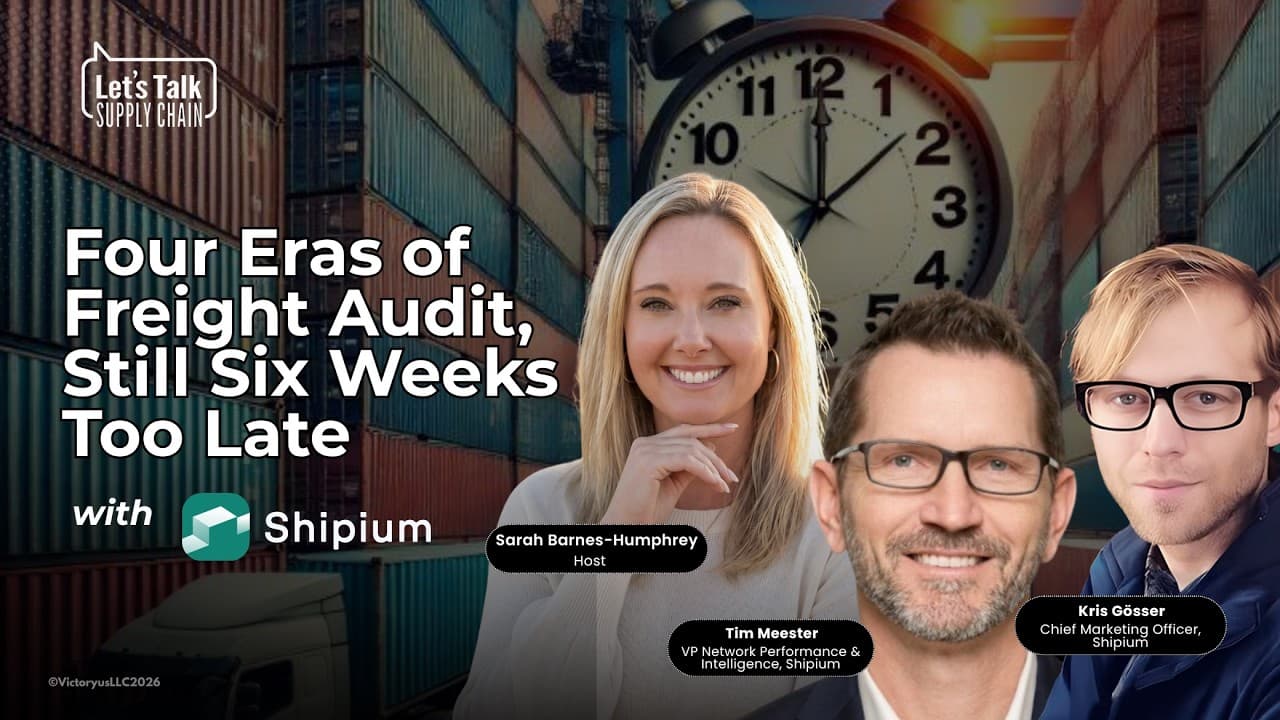 569: Four Eras of Freight Audit, Still Six Weeks Too Late, with Shipium