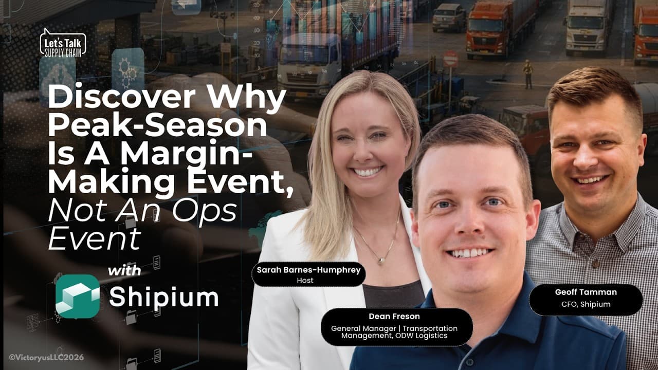 564: Discover Why Peak Season Is A Margin-Making Event, Not An Ops Event, with Shipium