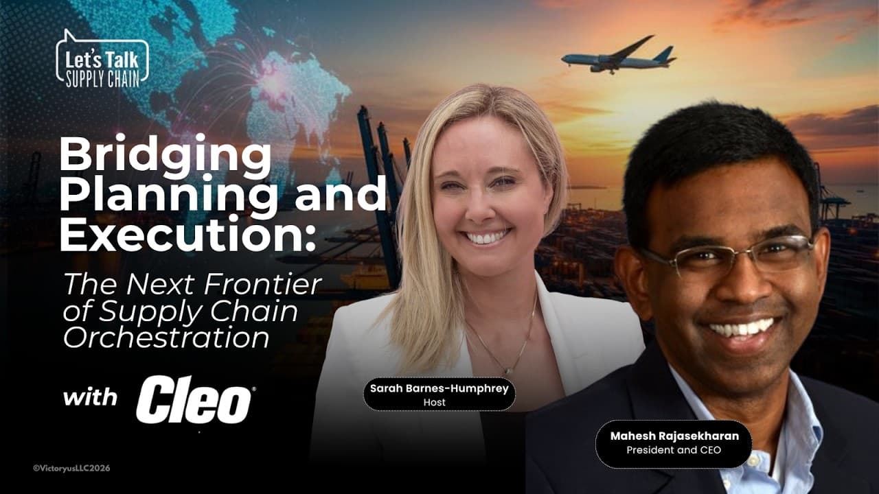 561: Bridging Planning and Execution: The Next Frontier of Supply Chain Orchestration, with Cleo