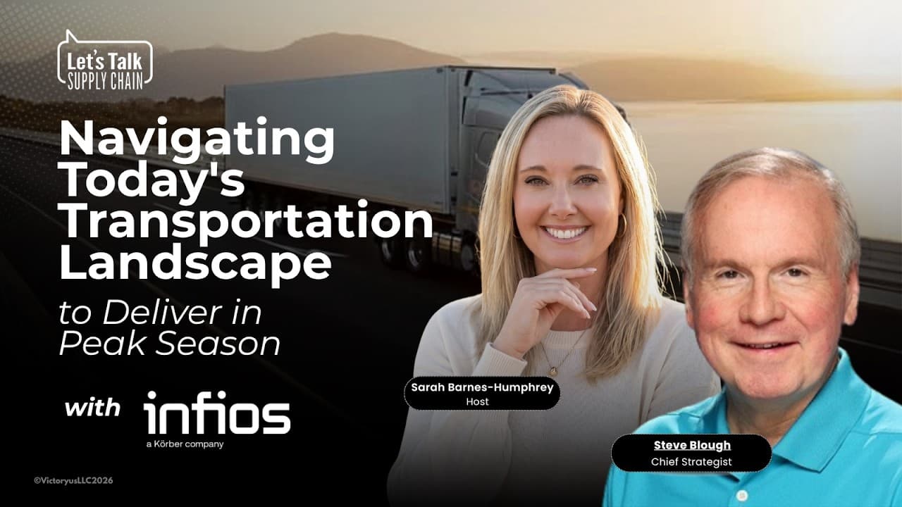 562: Navigating Today’s Transportation Landscape to Deliver in Peak Season, with Infios