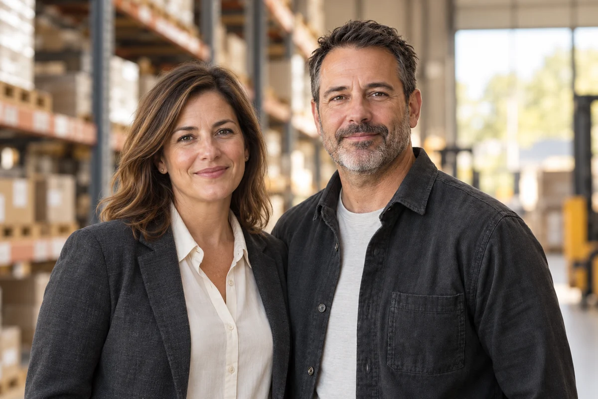 Claire Morgan and Jordan Ellis, two fictional supply-chain professionals