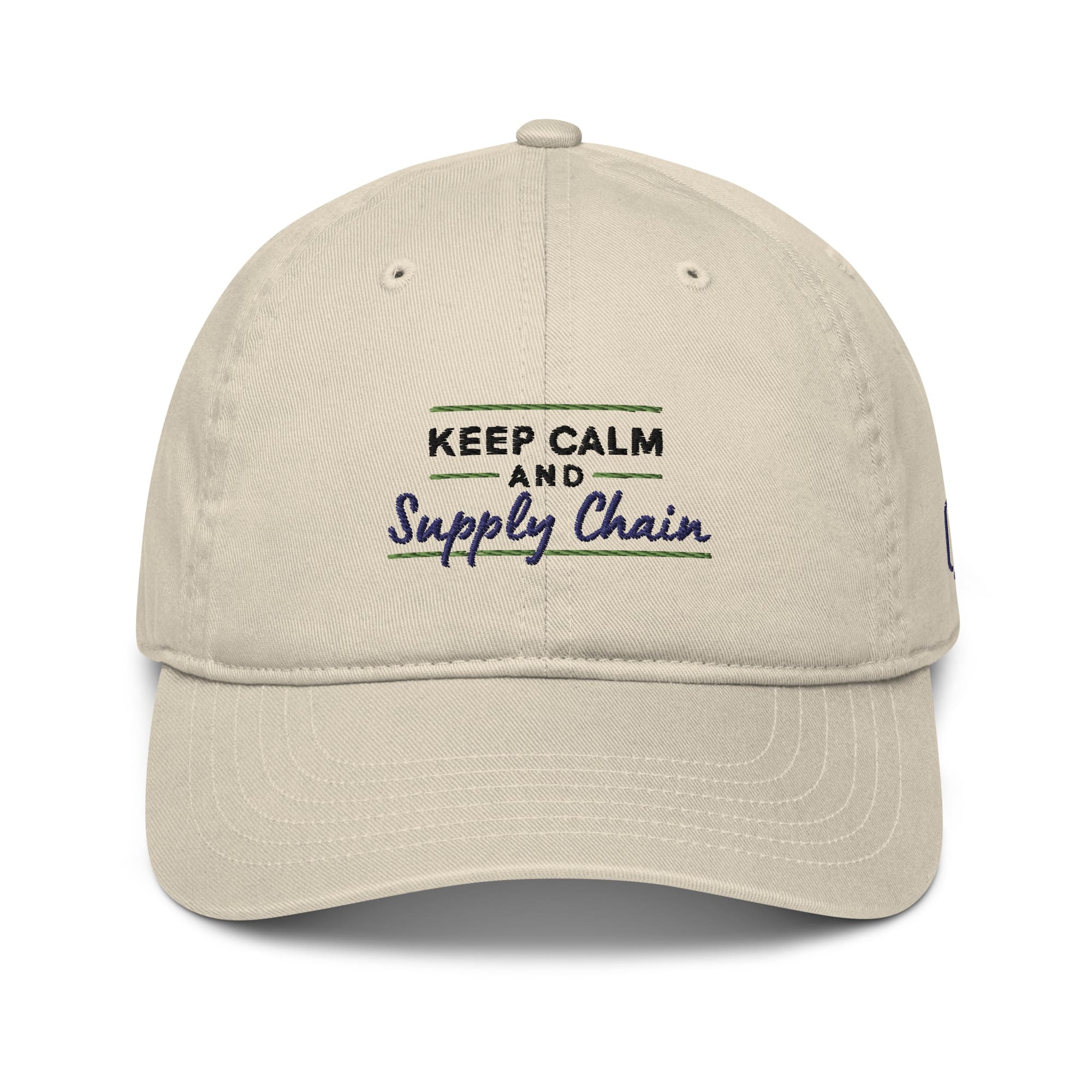 Keep Calm Supply Chain Baseball Hat - Organic - Image 7
