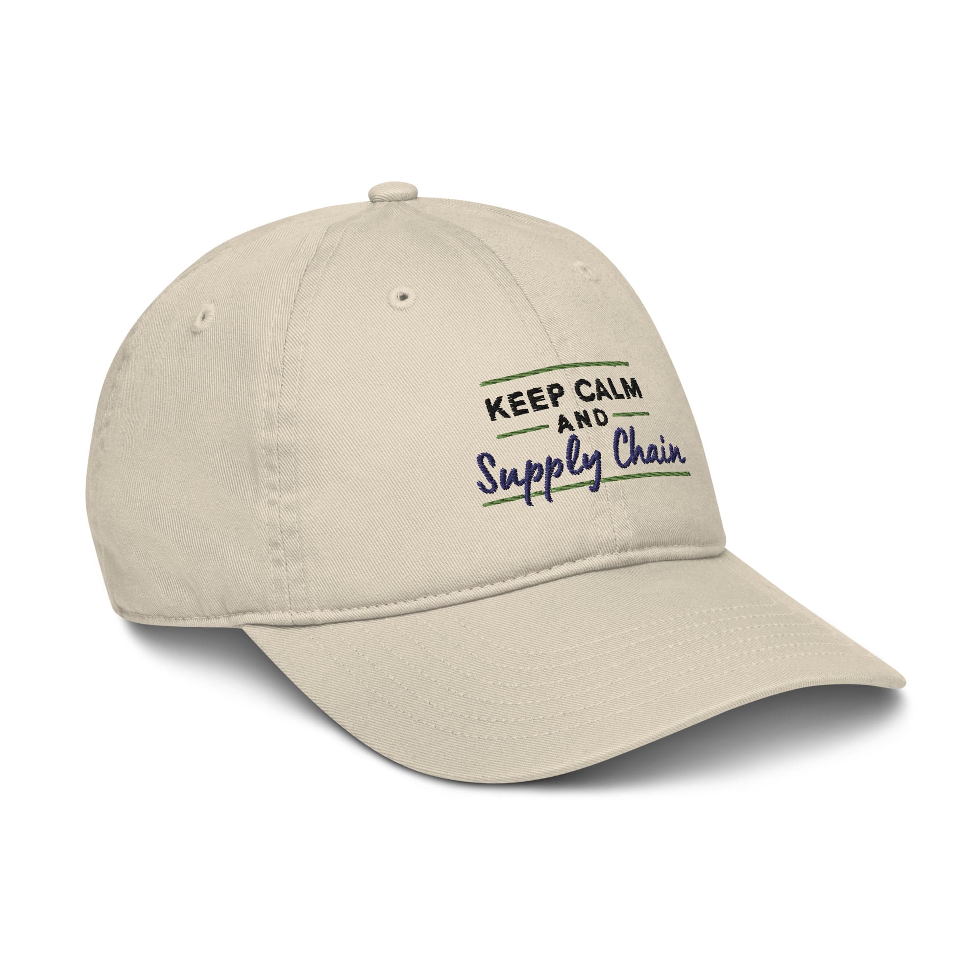 Keep Calm Supply Chain Baseball Hat - Organic - Image 12